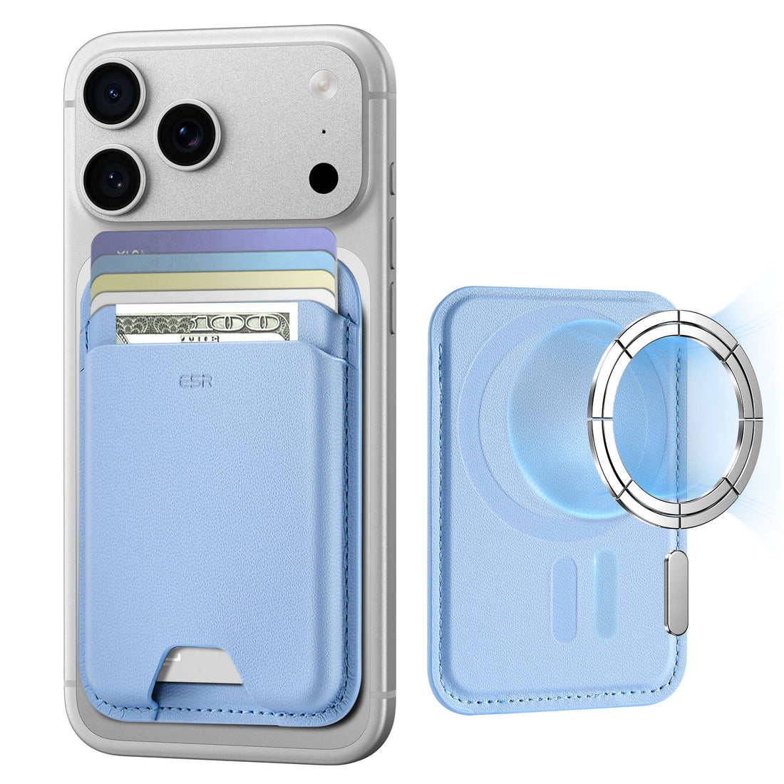 マグネットウォレット（HaloLock）ライトブルー  Product type