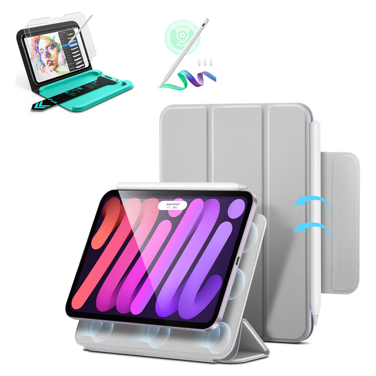 iPad mini (A19 Pro)用 Rebound マグネット クリエイター向けアクセサリーセット - Gray  Product type