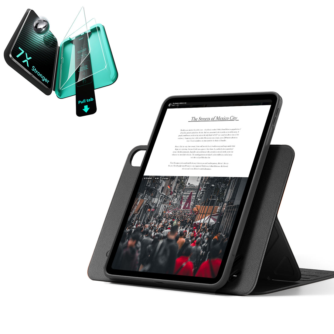 iPad Air 13" (M4) 2026 Bundle Shift Magnetic Case & Armorite® Protection - Black  Product type