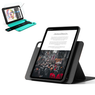 iPad Air 11" (M4) 2026 Bundle Shift Magnetic Case & Armorite® Paper-Feel Protection - Black  Product type