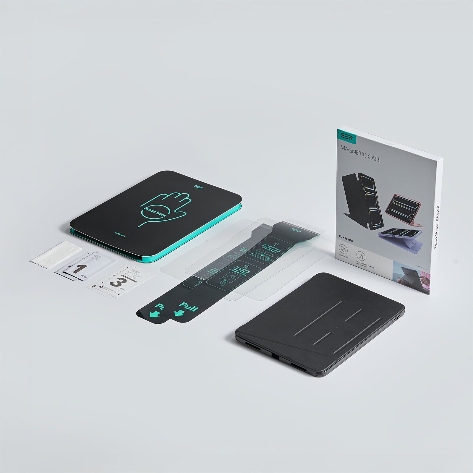 iPad Air 13" (M4) 2026 Bundle Flip Magnetic Case with Pencil Holder & Armorite® Paper-Feel Protection - Navy Blue  Product type