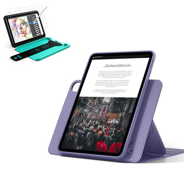 iPad Air 11" (M4) 2026 Bundle Shift Magnetic Case & Armorite® Paper-Feel Protection - Purple  Product type