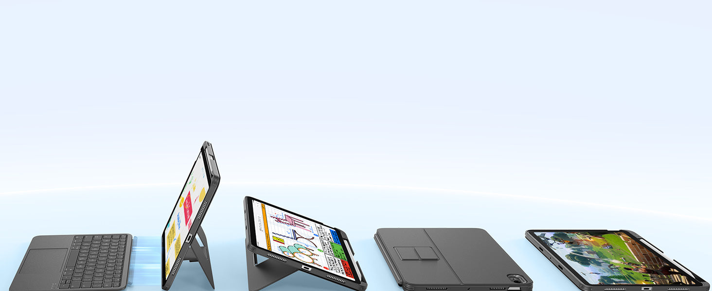 iPad Air 11インチ（M3）2025年 取り外し可能Bluetoothキーボード