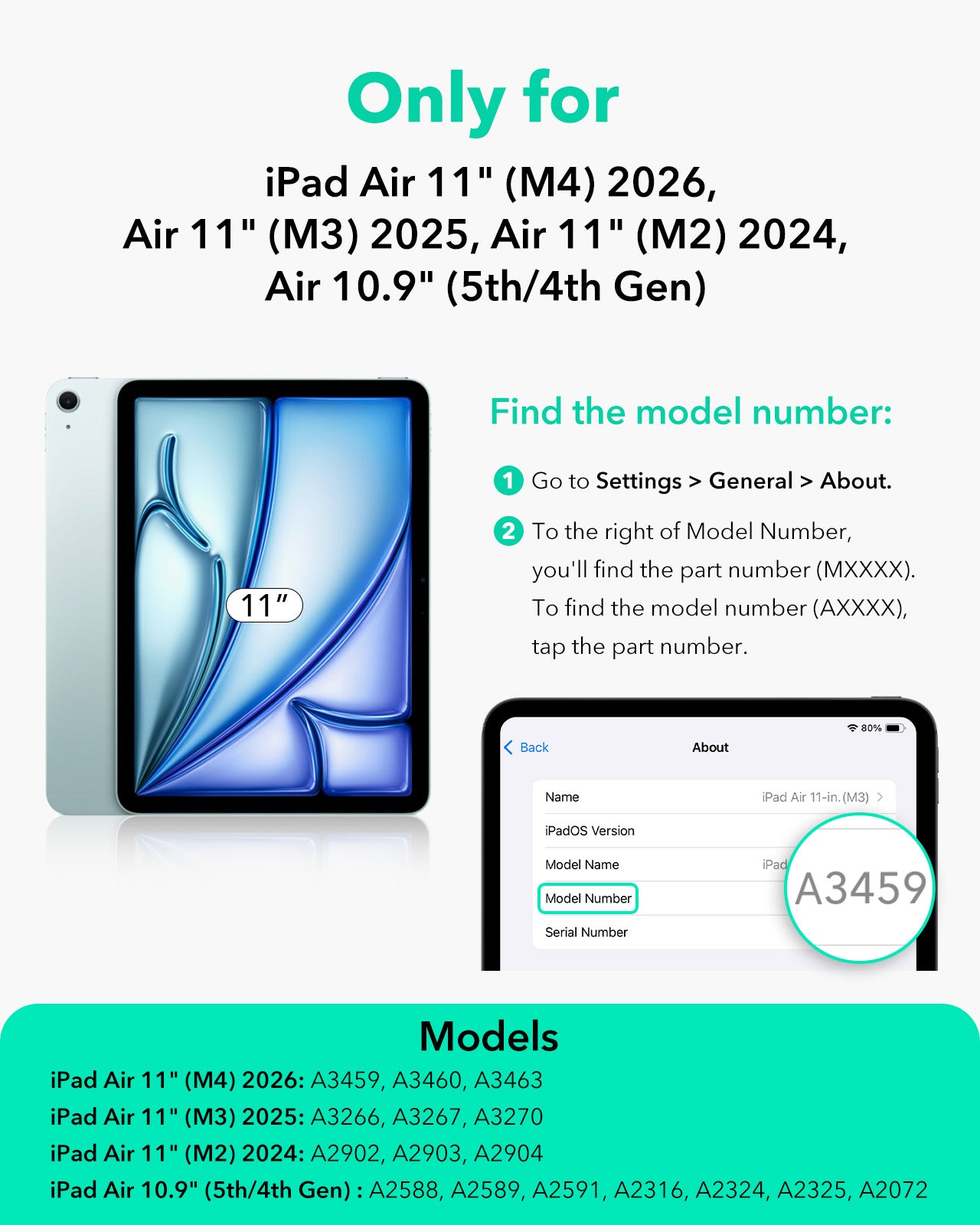 iPad Air 11インチ(M4) Folioケース（スタイラスホルダー付き）-スター