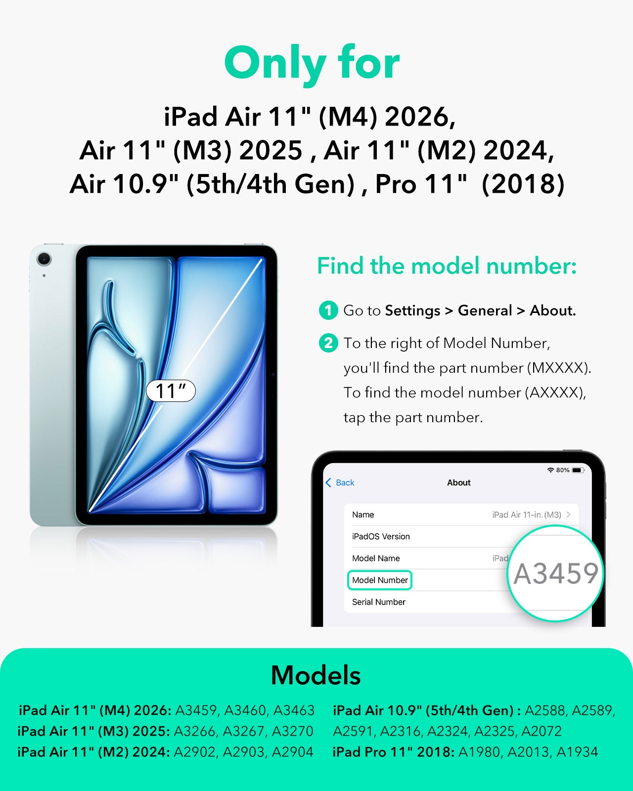 iPad Air 11インチ (M4) 2026 Rebound マグネットケース - ピンク  Product type