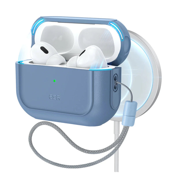 Apple AirPods Pro 3 本体 esrケース付属 AirPods Pro 3 耐衝撃マグネット式 MagSafeケース｜ESR Oribtハイブリット