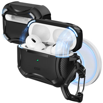AirPods Pro 3 Cyber Tough Magentic Case - Black  Product type