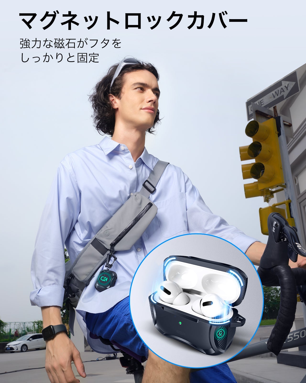 AirPods Pro 3用 MagSafe対応 ワイヤレス充電ケース｜ESR Cyberタフ