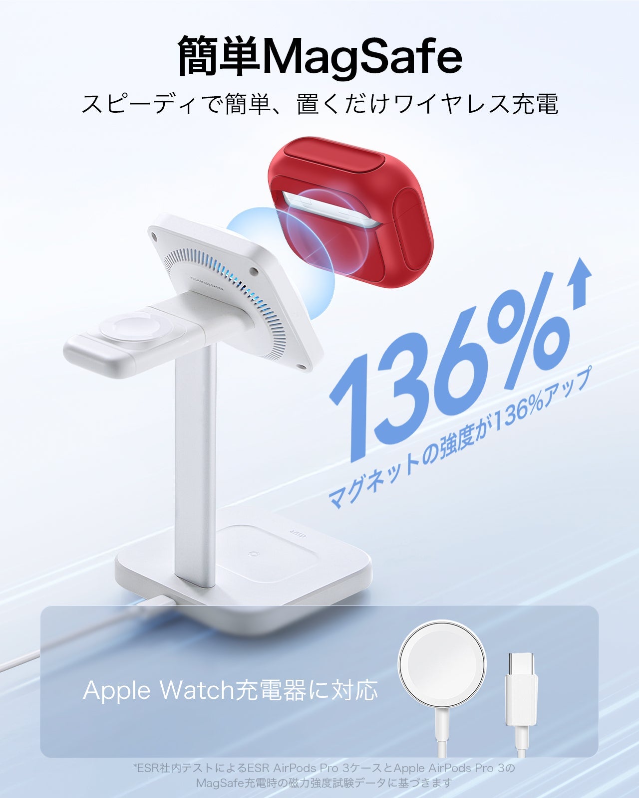 AirPods Pro 3 Orbit Hybird Magnetic Case - Dark Red  Product type