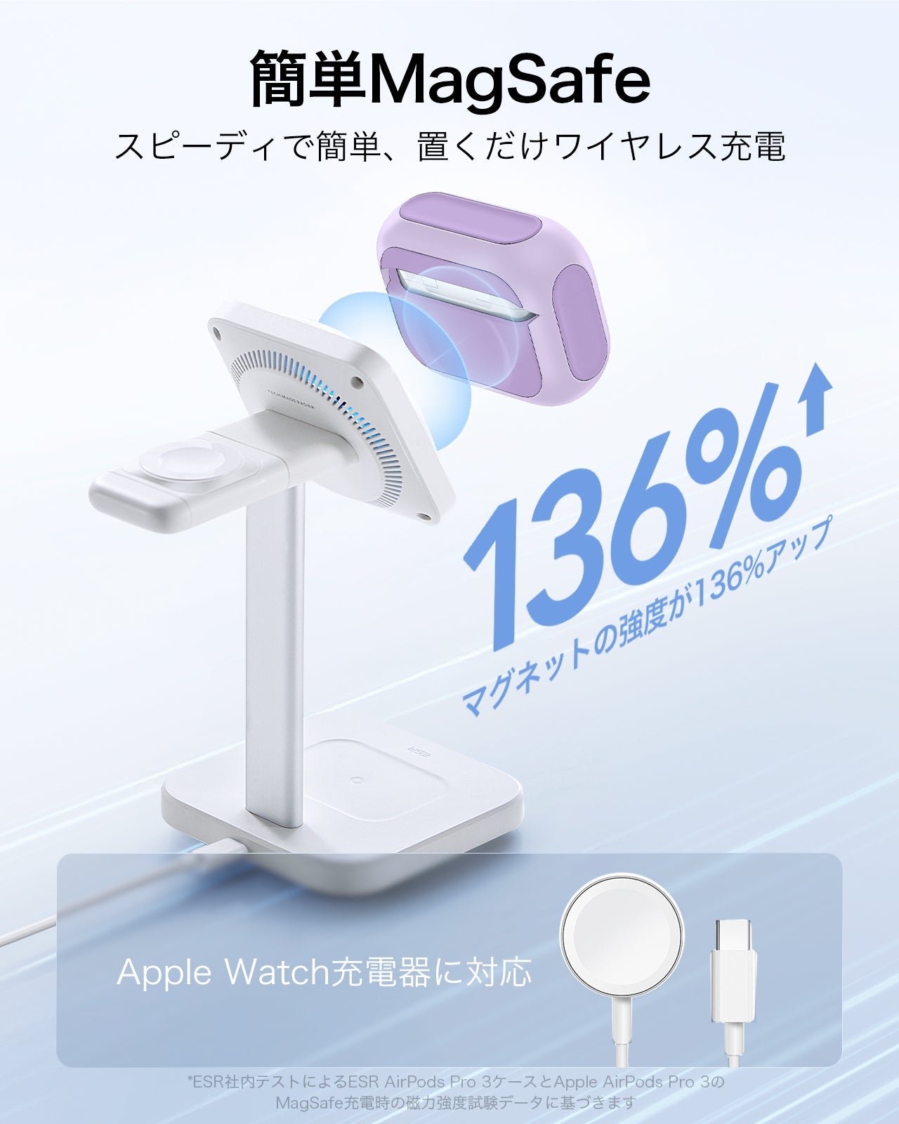AirPods Pro 3 Orbit Hybird Magnetic Case - Lavender  Product type