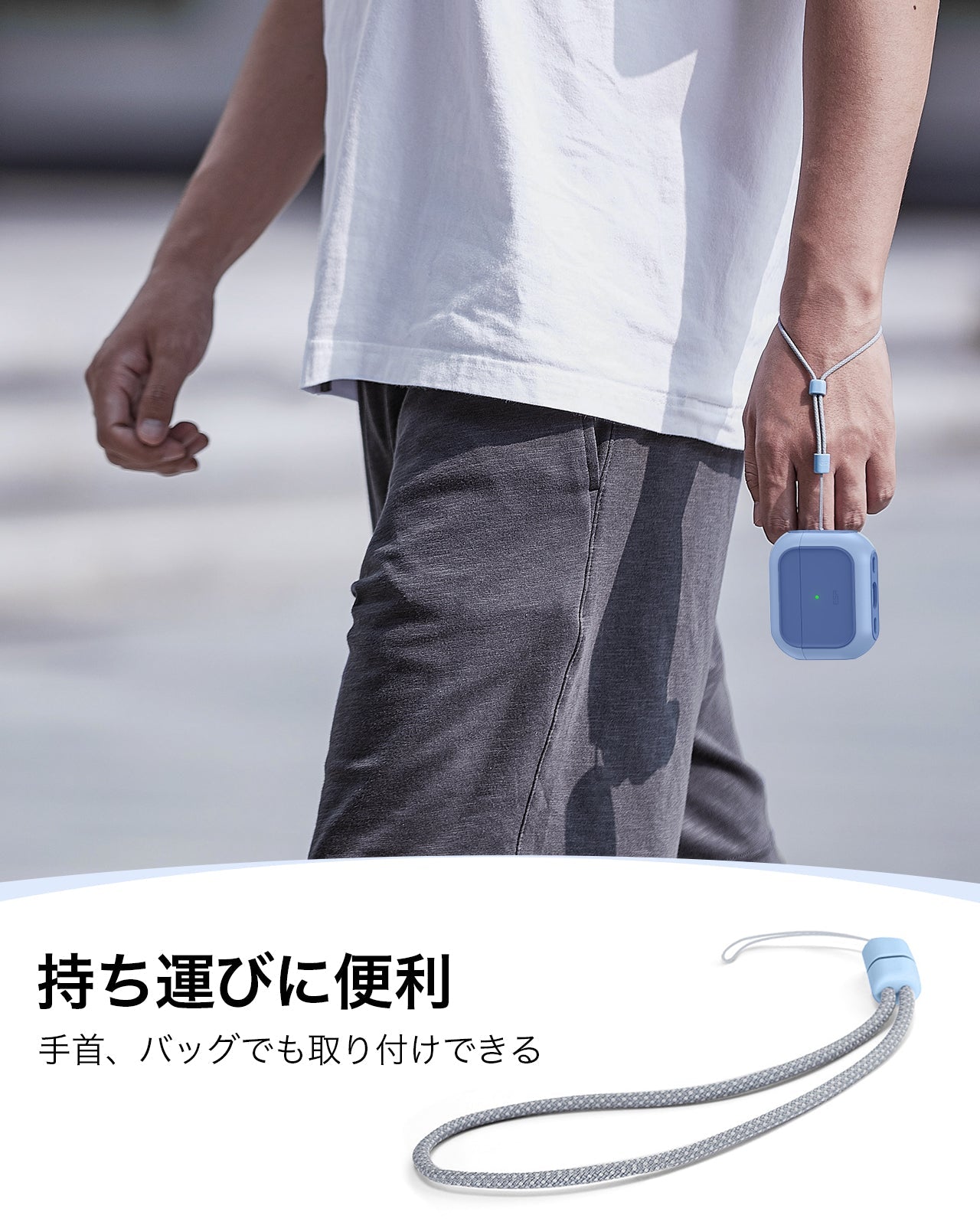 AirPods Pro 3 Orbit Hybird Magnetic Case - Powder Blue  Product type