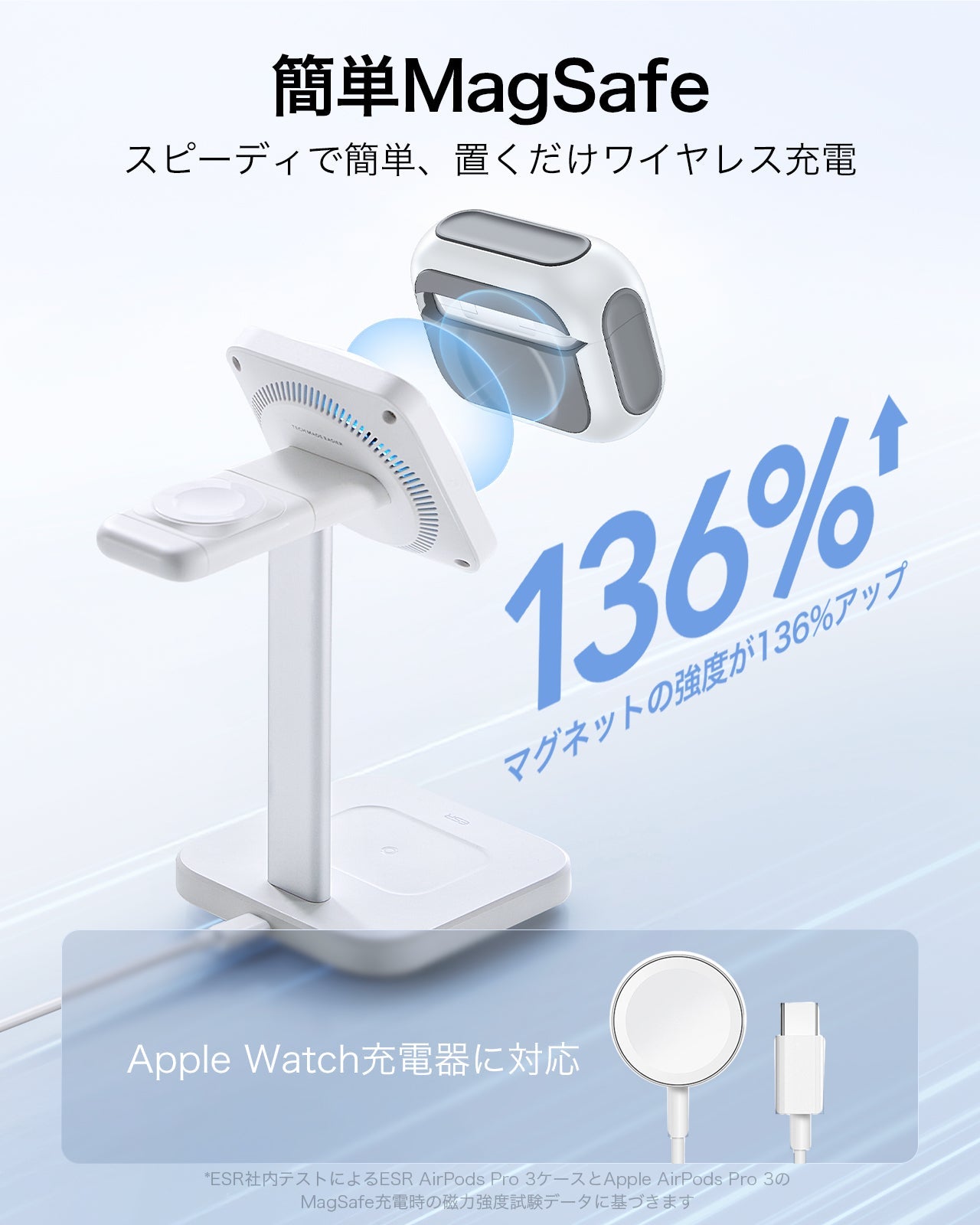AirPods Pro 3 Orbit Hybird Magnetic Case - White  Product type