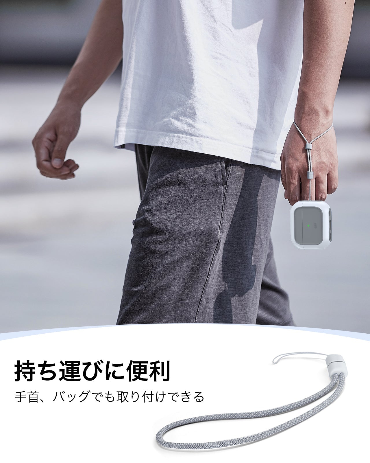 AirPods Pro 3 Orbit Hybird Magnetic Case - White  Product type