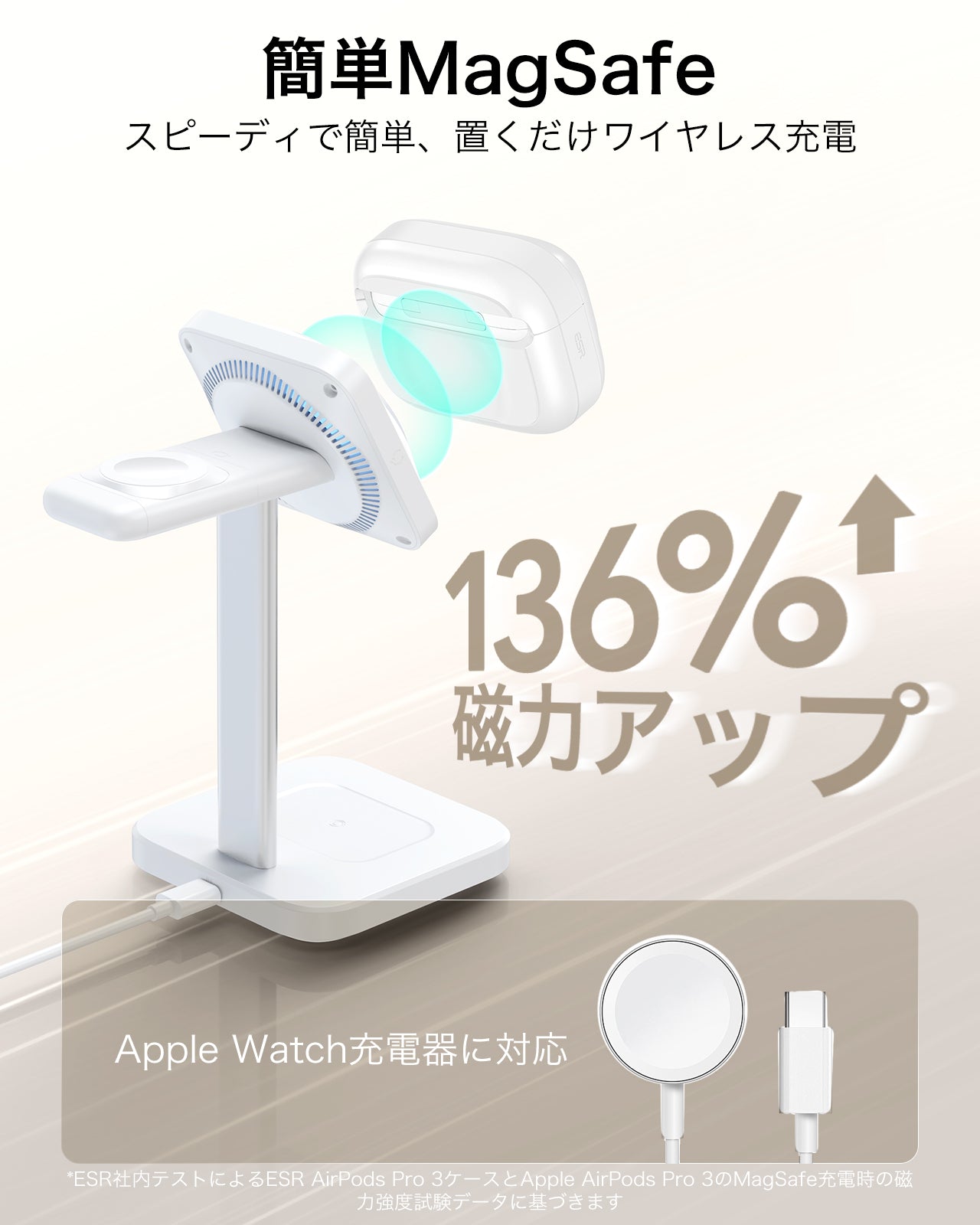 AirPods Pro 3 Pulse FlickLock Magnetic Case - White  Product type