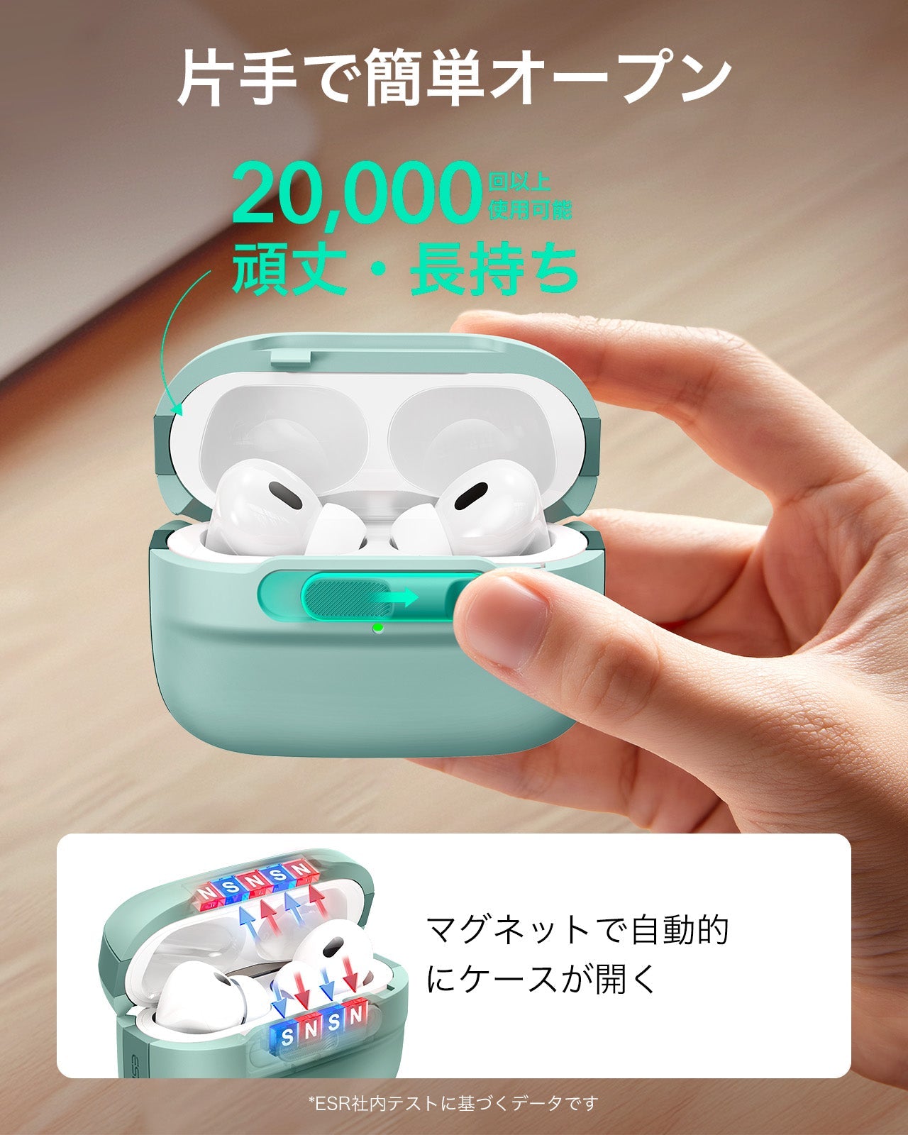 AirPods Pro (2023/2022/2019) Pulse FlickLock Case (HaloLock) - Green  Product type