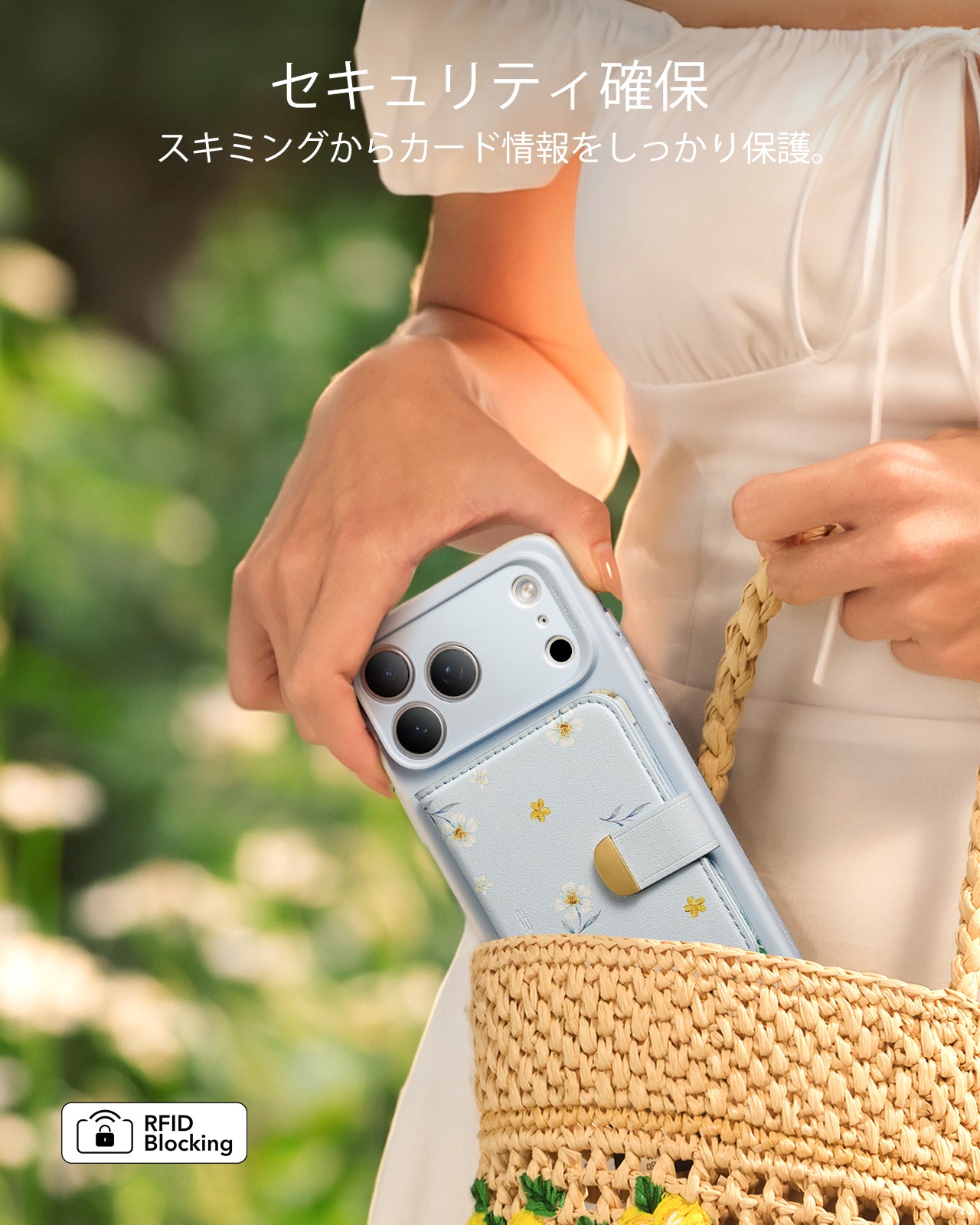 iPhone 17 Pro Classic Hybrid Magnetic Case (Camera Control) & Aura Clutch Magnetic Wallet - Tropical Paradise  Product type