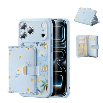 iPhone 17 Pro Classic Hybrid Magnetic Case (Camera Control) & Aura Clutch Magnetic Wallet - Tropical Paradise  Product type