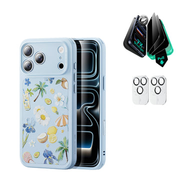 iPhone 17 Pro Max Bundle Classic Hybrid Magnetic Case (Camera Control) and Armorite Privacy Screen Protector - Tropical Paradise  Product type