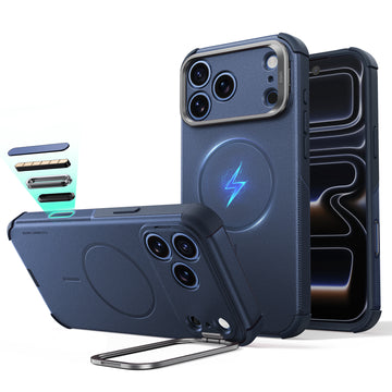 iPhone 18 Pro Max Cyber Tough Magnetic Case with Camera Control and Flex Stand - Navy Blue  Product type