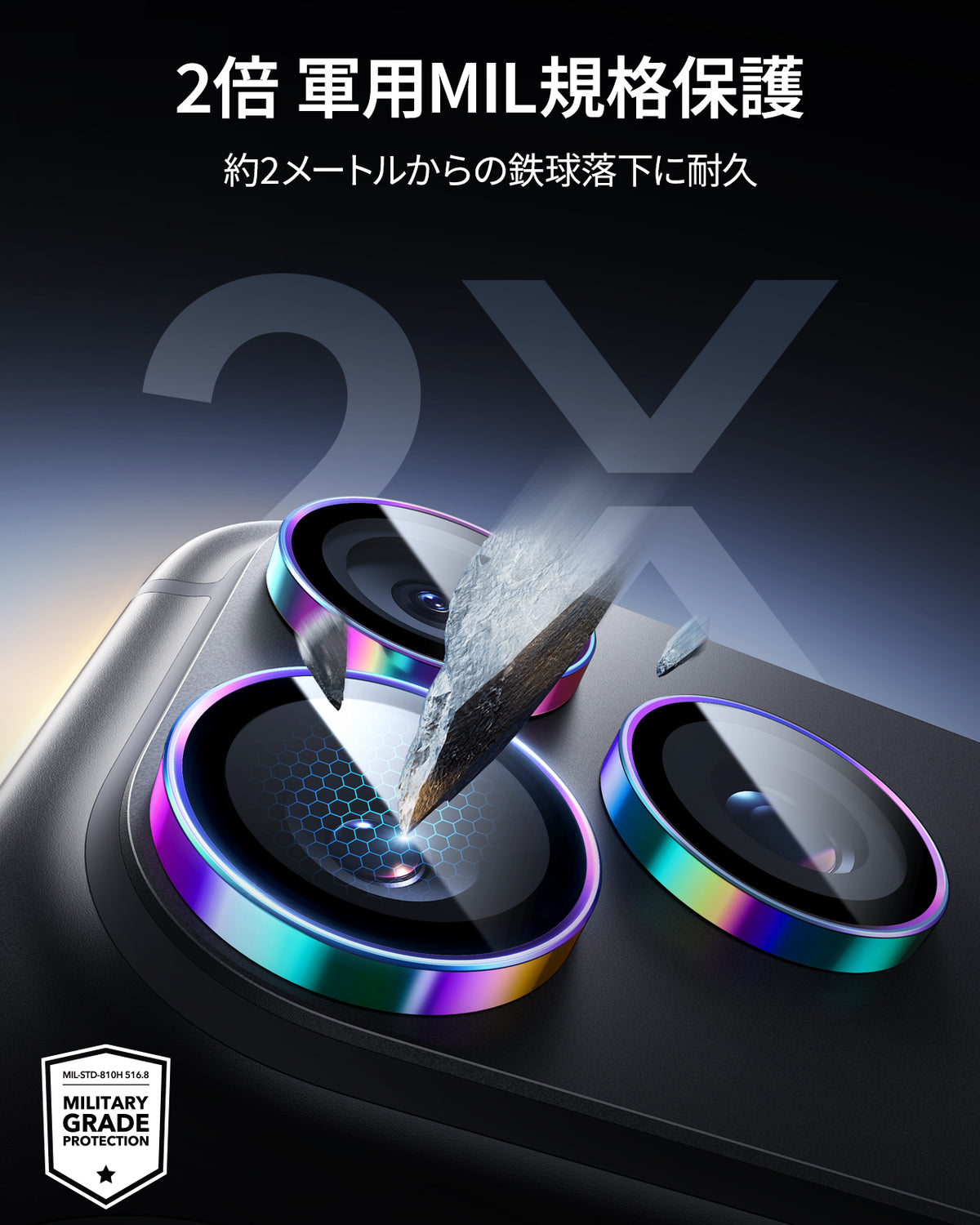 iPhone 18 Pro/Pro Max Armorite® Camera Lens Protector - Chromatic  Product type