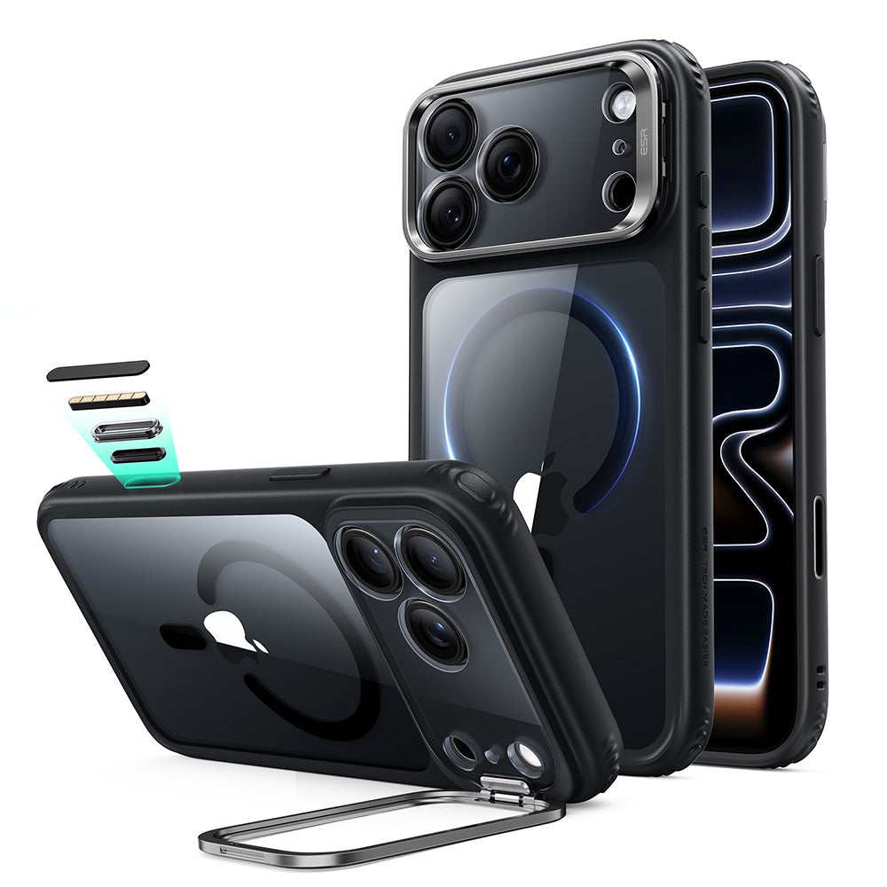 iPhone 18 Pro Classic Hybrid Magnetic Case with Camera Control and Flex Stand - Clear Black  Product type