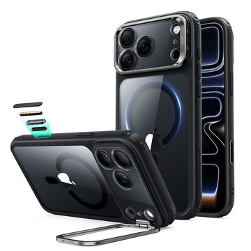 iPhone 18 Pro Classic Hybrid Magnetic Case with Camera Control and Flex Stand - Clear Black  Product type
