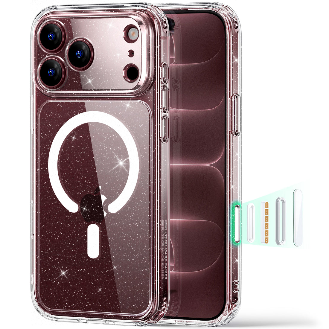iPhone 18 Pro用 Classic ハイブリッドマグネットケース　カメラコントロールカバー付き - クリアシマー  Product type