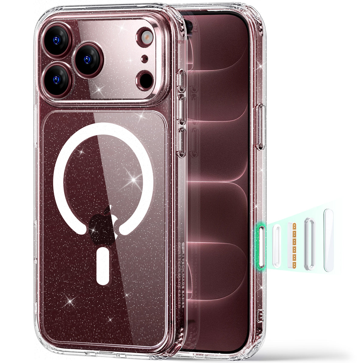 iPhone 18 Pro Max用 Classic ハイブリッドマグネットケース　カメラコントロールカバー付き - クリアシマー  Product type