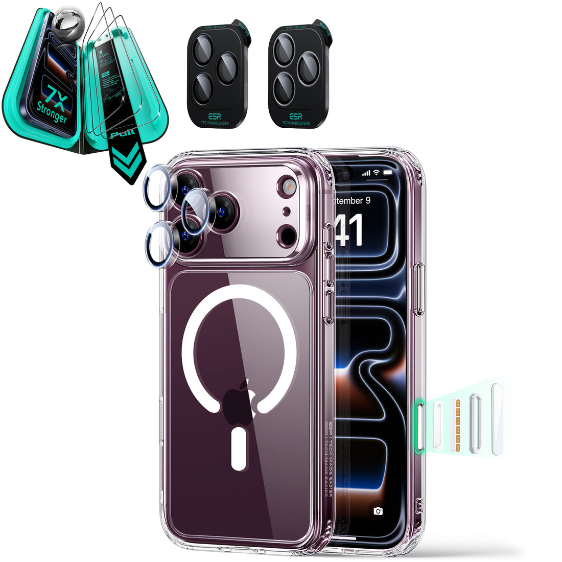 iPhone 18 Pro Bundle Classic Hybrid Magnetic Case & Armorite®️ Screen Protector - Clear  Product type