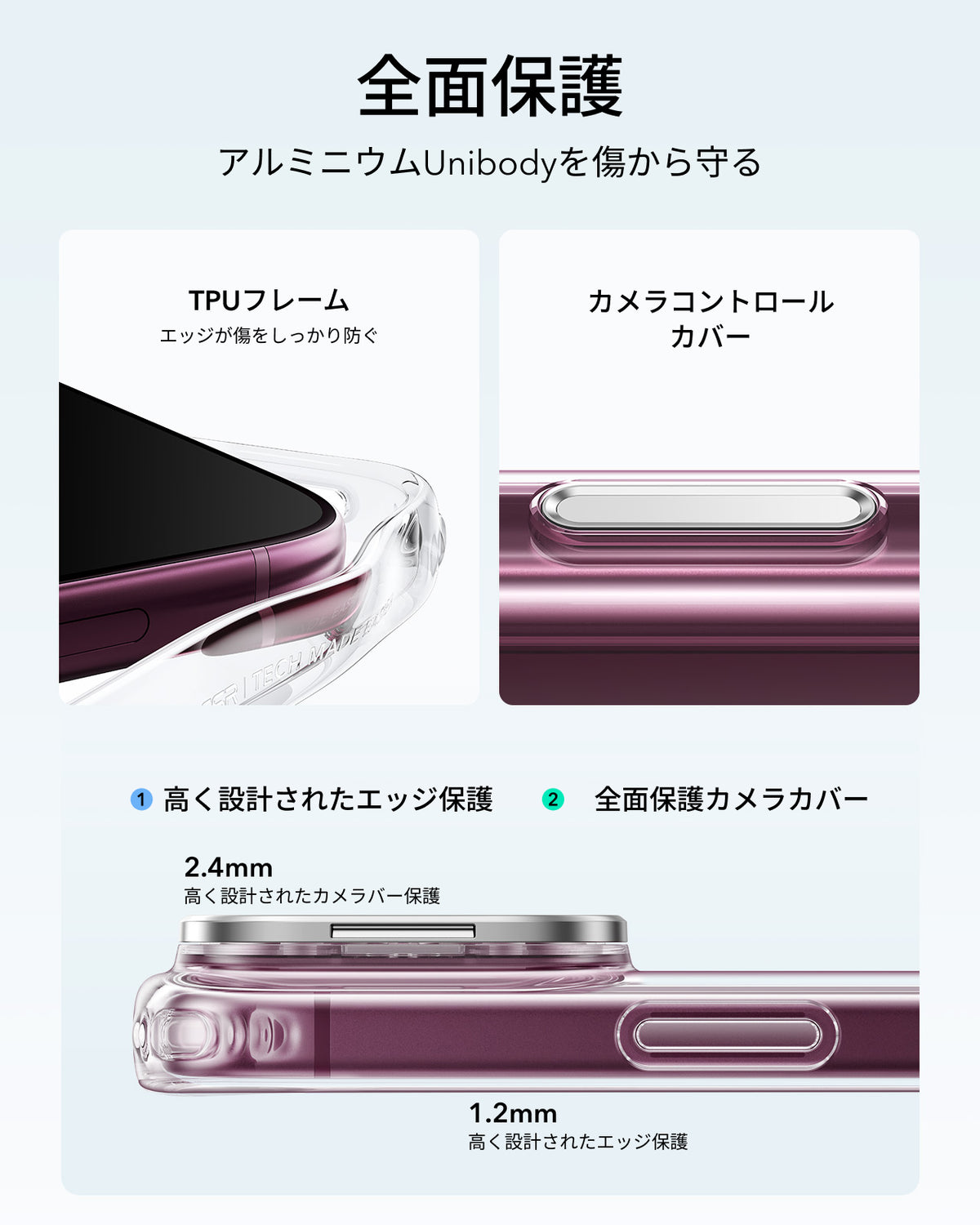 iPhone 18 Pro Max Classic Hybrid Magnetic Case with Camera Control and Flex Stand - Clear  Product type