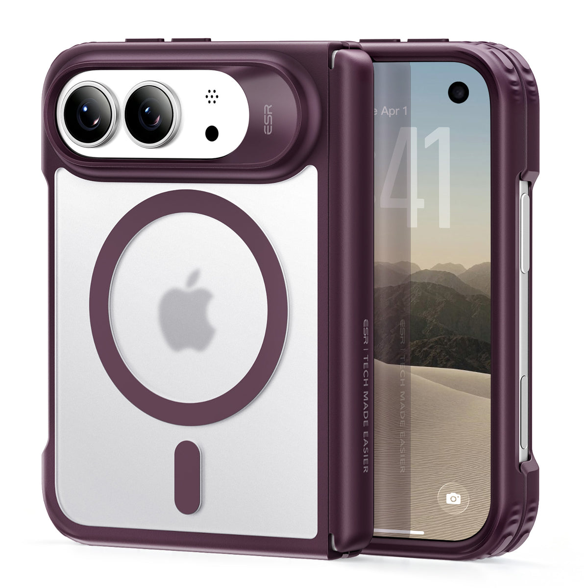 iPhone Duo用Classic ハイブリッドマグネットケース - フロストディープバーガンディ  Product type