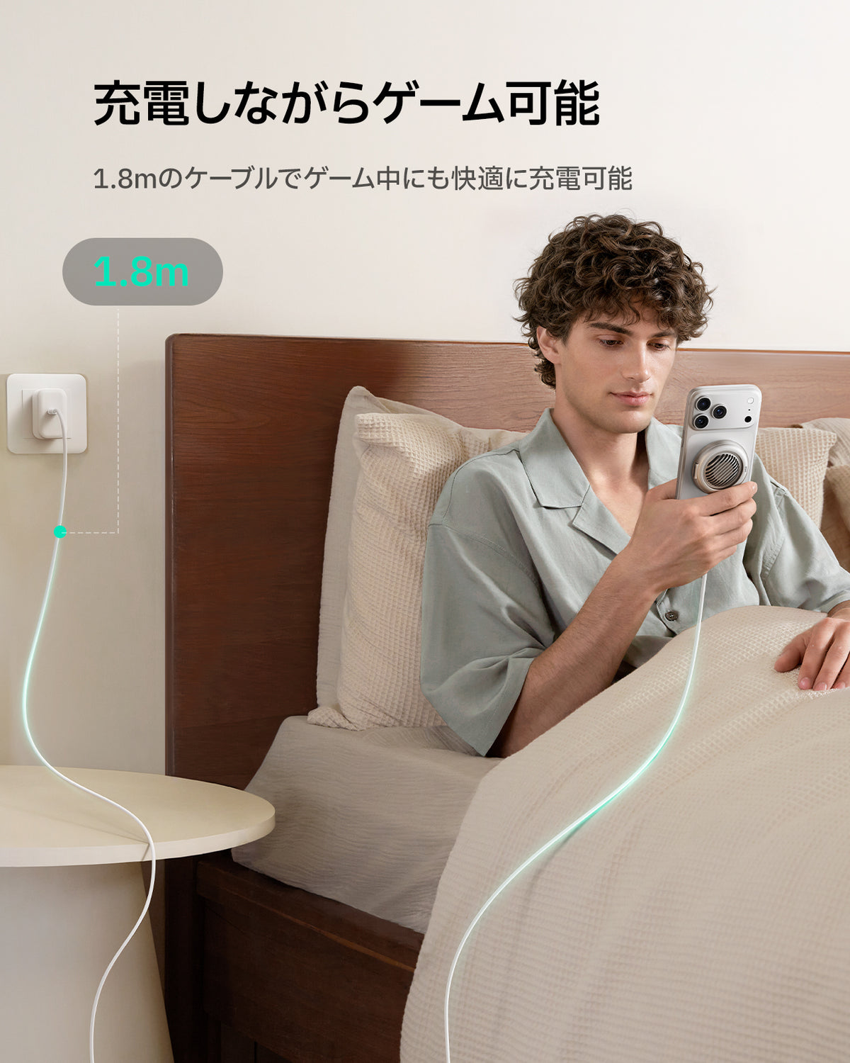 ESR Cyclone 25W マグネット充電パッド CryoBoost冷却ファン搭載 シルバー 1 枚入りKF