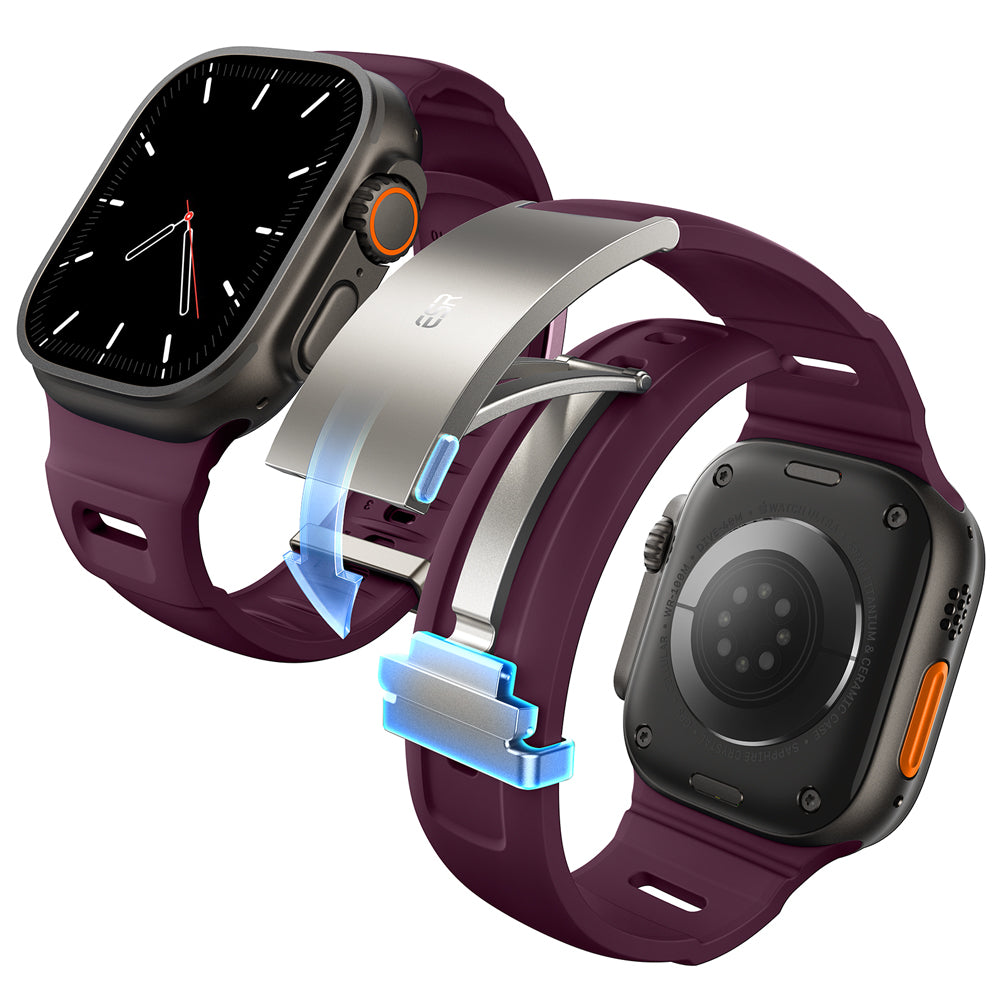 ESR Equinox Apple Watchバンド - ディープバーガンディ