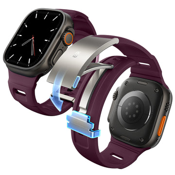 ESR Equinox Apple Watchバンド - ディープバーガンディ