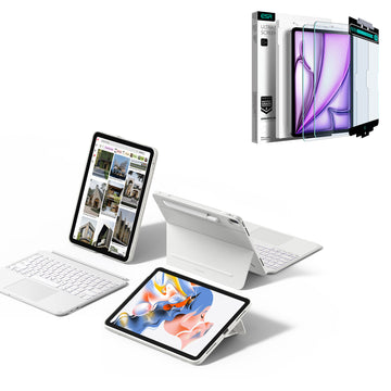 iPad Air 13インチ(M2) 2024用 Shiftキーボードケース（ホワイト）＆Armoriteスクリーン保護フィルム-  JP配列 - ホワイト  Product type