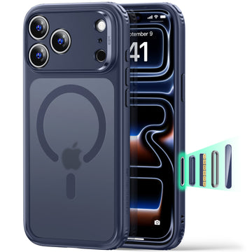 iPhone 18 Pro Classic Hybrid Magnetic Case with Camera Control - Frosted Blue  Product type