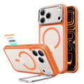 iPhone 18 Pro Classic Hybrid Magnetic Case with Camera Control and Flex Stand - Frosted Orange  Product type