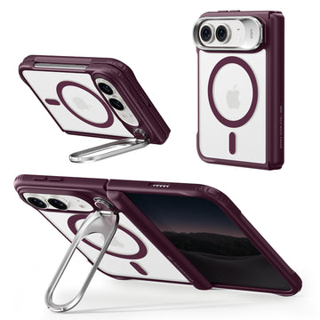 iPhone Duo用Classic ハイブリッドマグネットケース　Flexスタンド付き - フロストディープバーガンディ  Product type