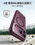 iPhone 18 Pro Classic Hybrid Magnetic Case with Camera Control and Flex Stand - Frosted Deep Burgundy  Product type