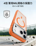 iPhone 18 Pro Classic Hybrid Magnetic Case with Camera Control and Flex Stand - Frosted Orange  Product type