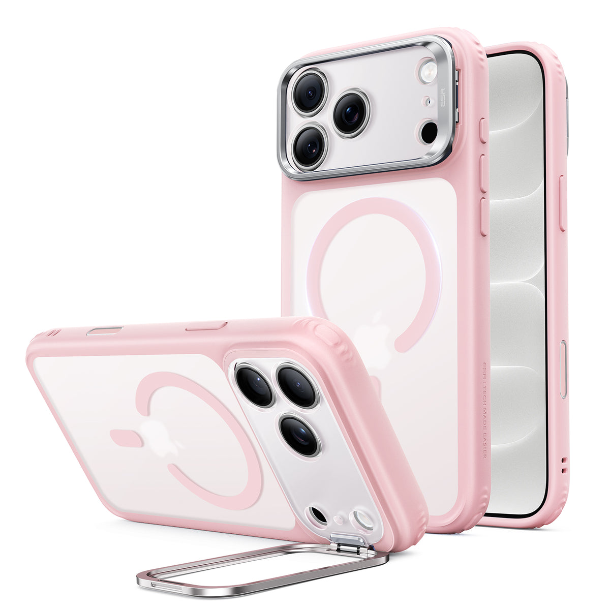 iPhone 18 Pro用 Classic ハイブリッドマグネットケース　カメラコントロールカバー、Flexスタンド付き - フロステッドバブルガムピンク  Product type
