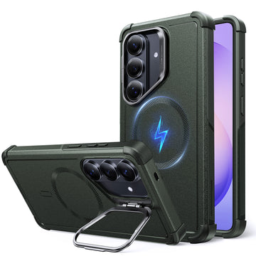 Galaxy S26 Cyber Tough Magnetic Case (Stash Stand) - Olive Green  Product type