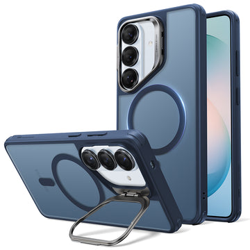 Galaxy S26 Plus Classic Hybrid Magnetic Case (Stash Stand) Frosted Blue  