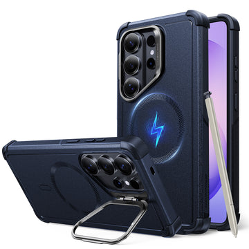 Galaxy S26 Ultra Cyber Tough Magnetic Case (Stash Stand) - Navy Blue  Product type