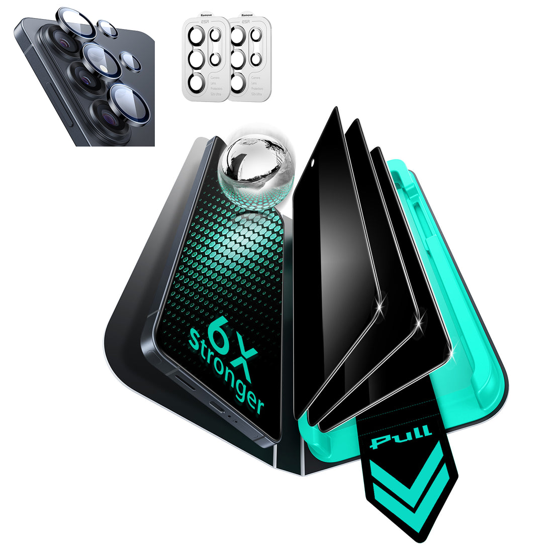 Galaxy S26 Ultra Bundle UltraFit Armorite® Privacy Screen Protector and Camera Lens Protector - 3 Pack + 2 Sets  Product type