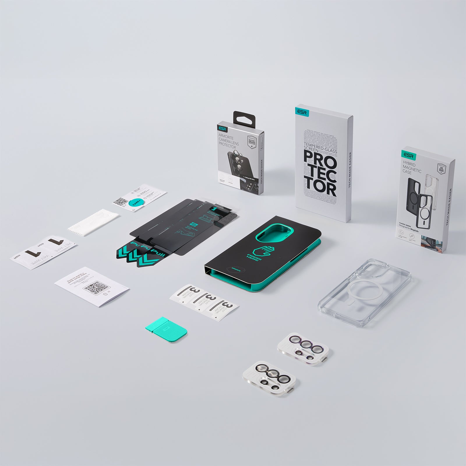 Galaxy S26 Ultra Bundle Classic Hybrid Magnetic Case and Armorite® Privacy Screen Protector - Clear  Product type