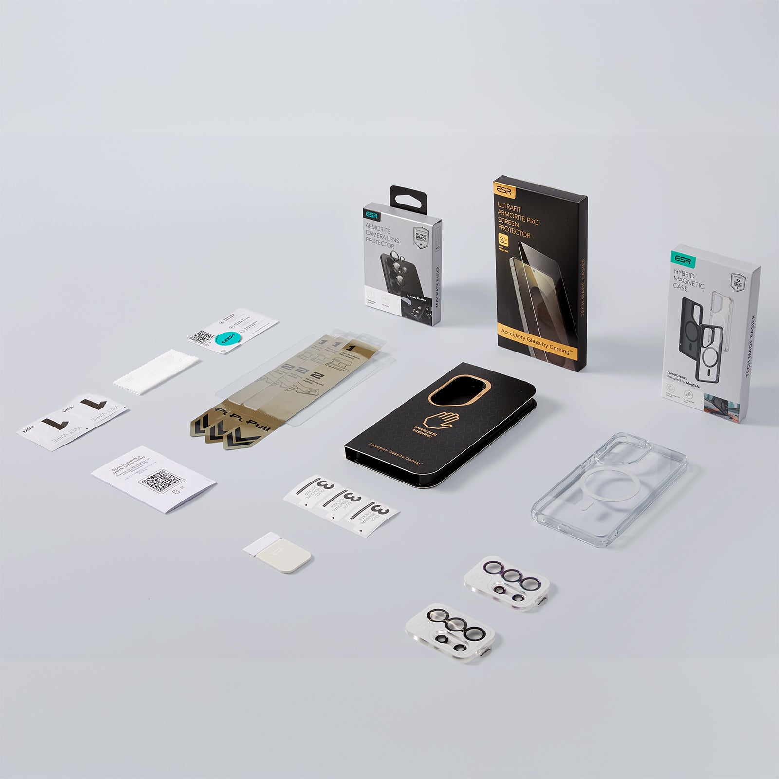 フロストブラック Galaxy S26 UltraハイブリッドMagSafeケース