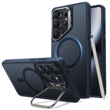 Galaxy S26 Ultra Classic Hybrid Magnetic Case (Stash Stand) - Frosted Blue  Product type