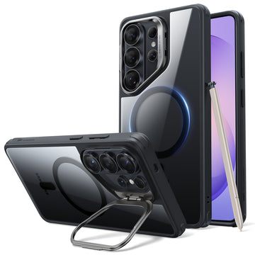 Galaxy S26 Ultra Classic Hybrid Magnetic Case (Stash Stand) - Clear Black  Product type