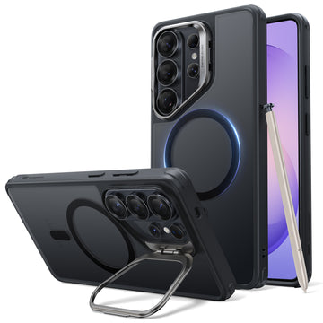 Galaxy S26 Ultra Classic Hybrid Magnetic Case (Stash Stand) - Frosted Black  Product type